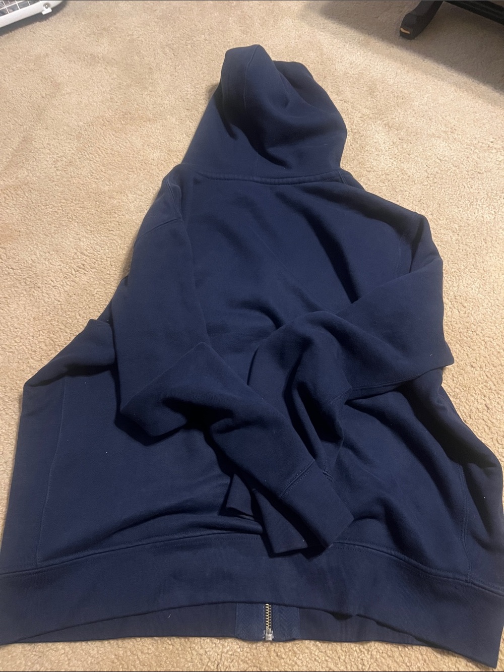 Polo Ralph Lauren Navy Zip-Up Hoodie with Yellow horse - Picture 8 of 8